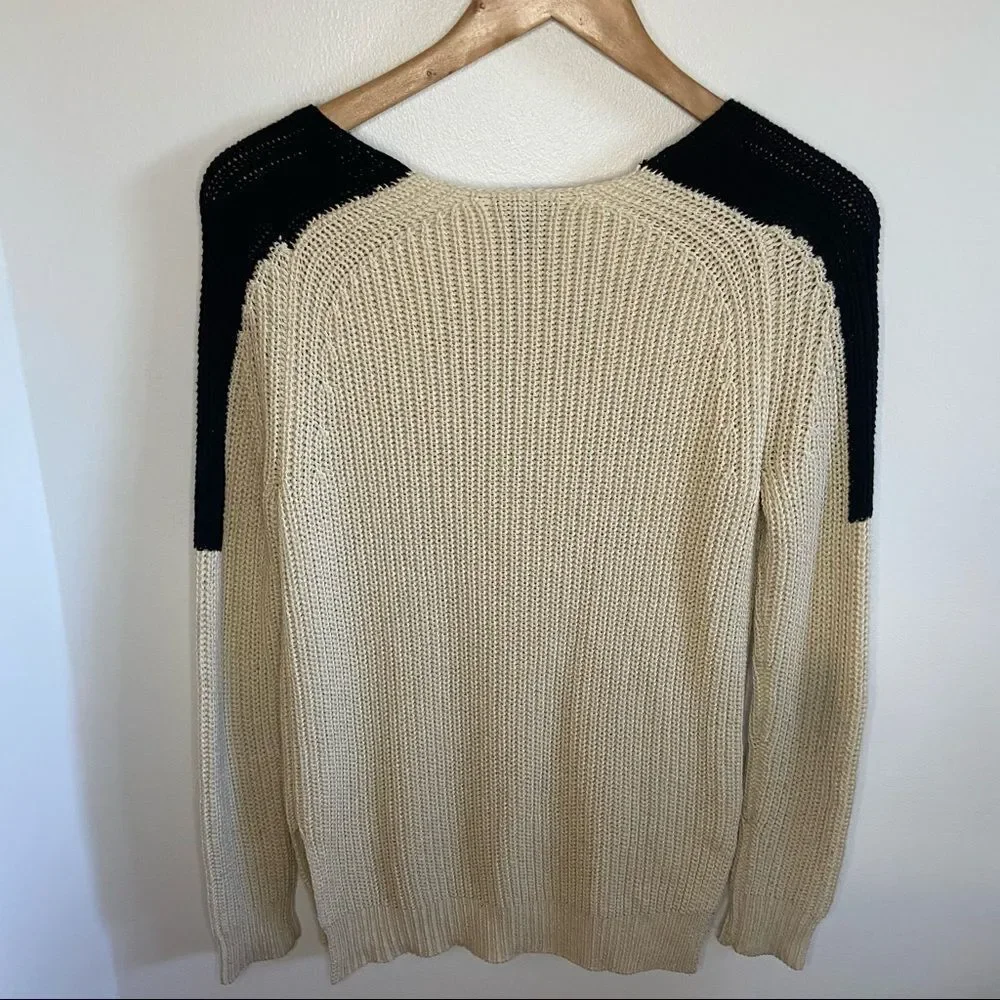 Ann Taylor color blocked sweater top - Picture 10 of 12